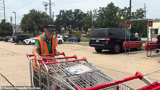 Fears about a cash-strapped retirement were highlighted by Dillon McCormick, 90, a US Air Force veteran who pushes shopping carts at a grocery store in waterlogged Louisiana to make ends meet.